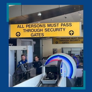 TSA Security Checkpoint at AUS